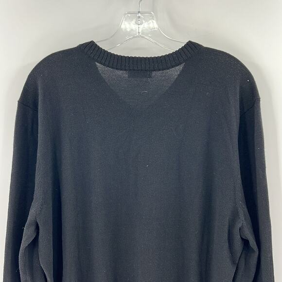 Smartwool Men's V-neck Sweater - Black - XL - Picture 5 of 6